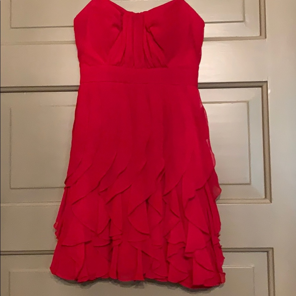 B Darlin Strapless Scarlet Dress NWT